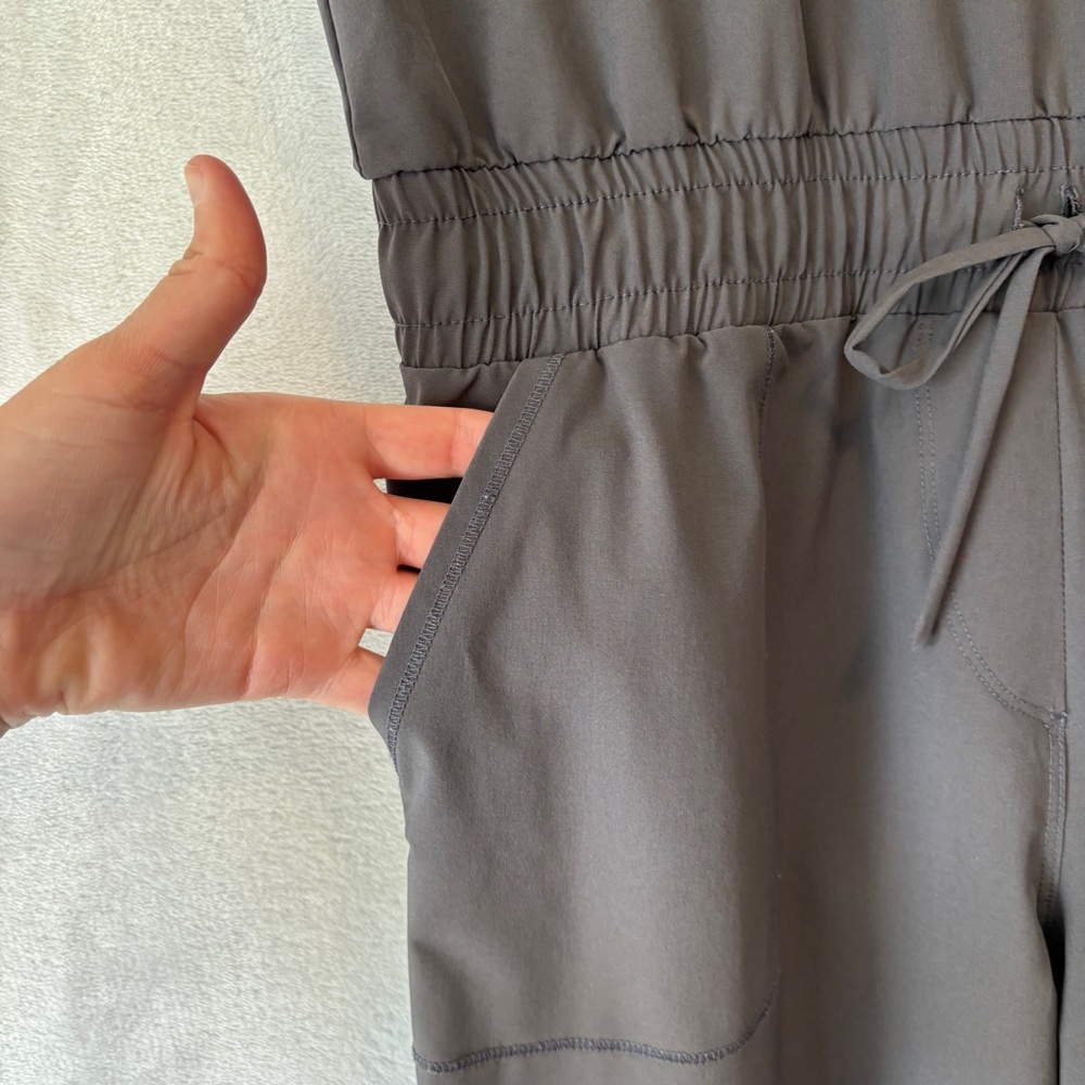 Albion Fit Womens gray casual Jetset jogger short sleeve JUMPSUIT Size‎ small - Picture 5 of 13